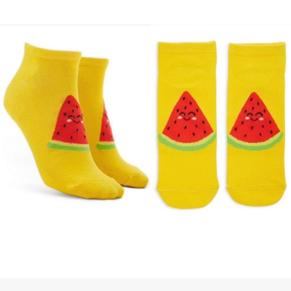❣️3/$15❣️ SMILING WATERMELON Ankle Socks - Picture 2 of 3